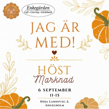 Besök mig på Höstmarknaden!